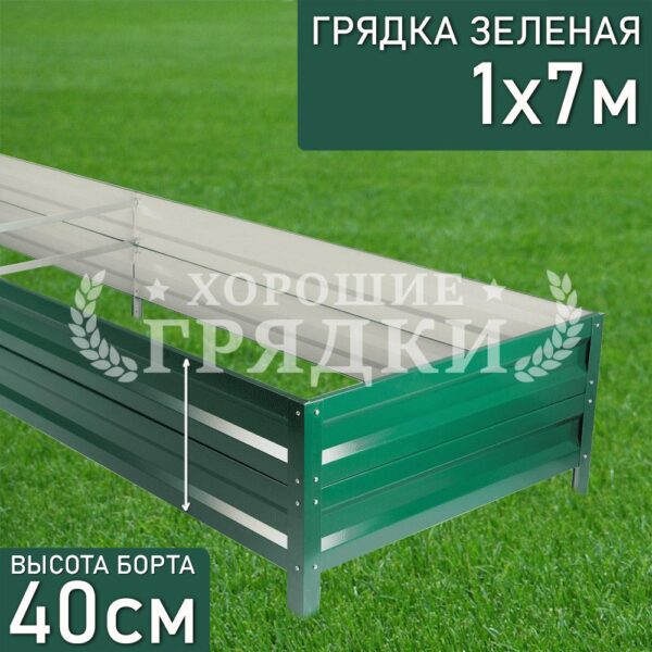 Грядка зеленая (40 см) - 1 x 7 м